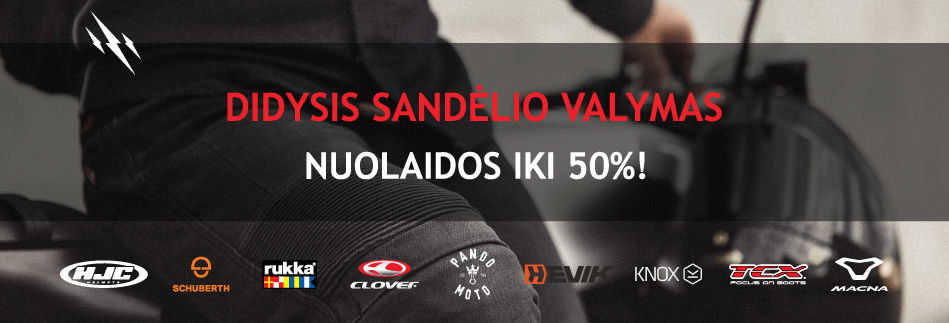 Sandėlio valymas - nuolaidos nuo 30% iki 70%