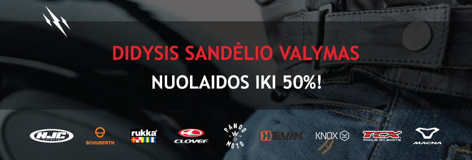 Sandėlio valymas - nuolaidos nuo 30% iki 50%