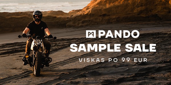 PANDO MOTO prekybinių pavyzdžių išpardavimas