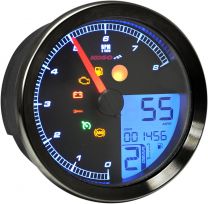 KOSO HD-04 SPIDOMETRAS/TACHOMETRAS BLACK