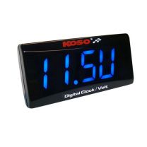 KOSO LAIKRODIS SU VOLTMETRU SUPER SLIM BLU LIGHT