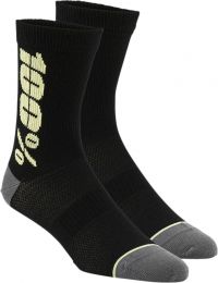 SOCK 100% RYTHYM BK/YL  